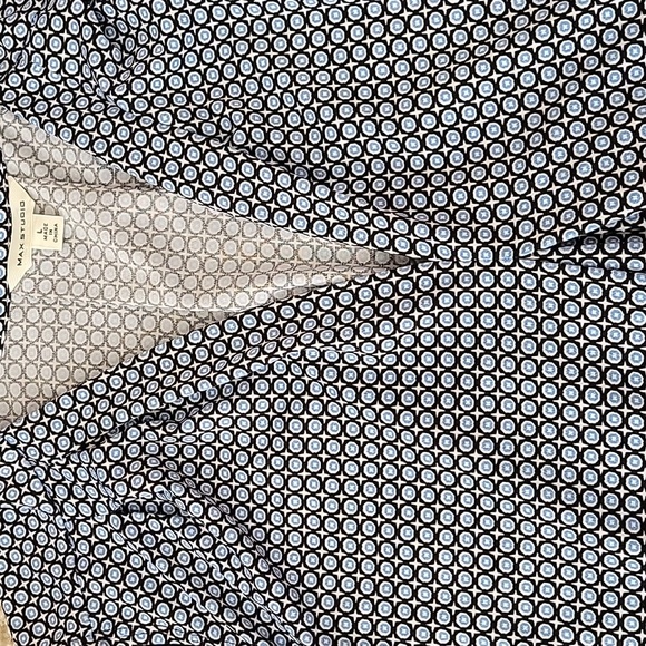 Max Studio Tie Neck Sleeveless Shirt Large - Picture 5 of 6